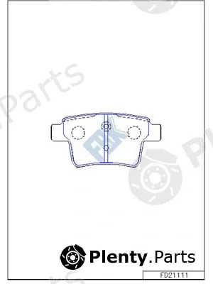 FBK FD21111 — Brake Pad Set, disc brake