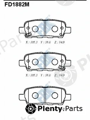 FBK FD1882M — Brake Pad Set, disc brake