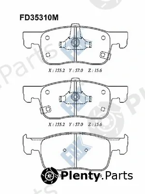 FBK FD35310M — Brake Pad Set, disc brake