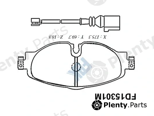 FBK FD15301M — Brake Pad Set, disc brake