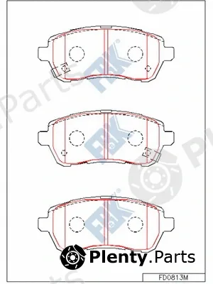 FBK FD0813M — Brake Pad Set, disc brake