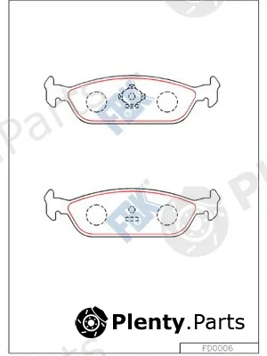 FBK FD0006 — Brake Pad Set, disc brake