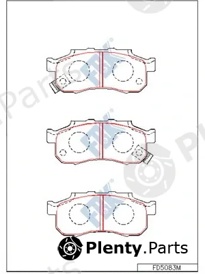 FBK FD5083M — Brake Pad Set, disc brake