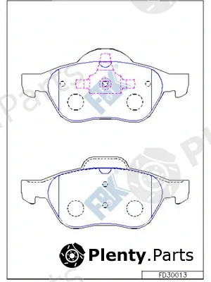 FBK FD30013 — Brake Pad Set, disc brake
