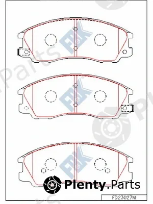 FBK FD23027M — Brake Pad Set, disc brake