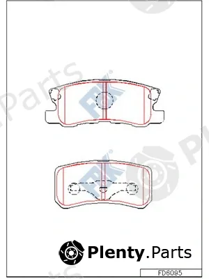 FBK FD6095 — Brake Pad Set, disc brake