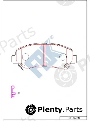 FBK FD1825M — Brake Pad Set, disc brake