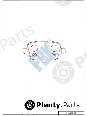 FBK FD3868 — Brake Pad Set, disc brake