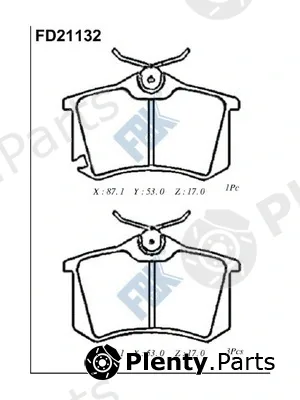 FBK FD21132 — Brake Pad Set, disc brake