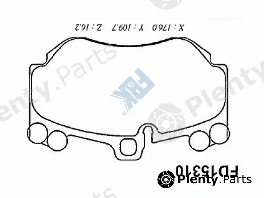 FBK FD15310 — Brake Pad Set, disc brake