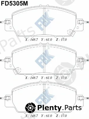 FBK FD5305M — Brake Pad Set, disc brake