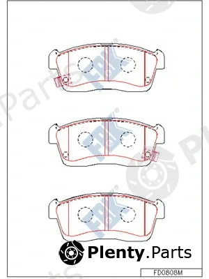 FBK FD0808M — Brake Pad Set, disc brake