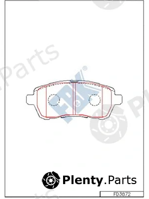 FBK FD3872 — Brake Pad Set, disc brake