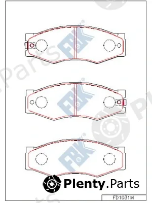 FBK FD1031M — Brake Pad Set, disc brake