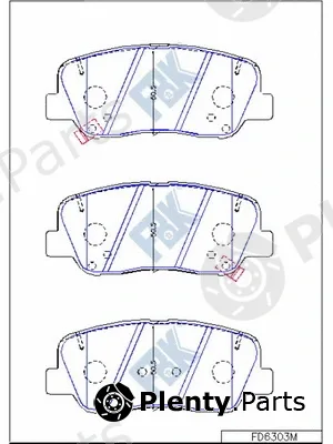 FBK FD6303M — Brake Pad Set, disc brake