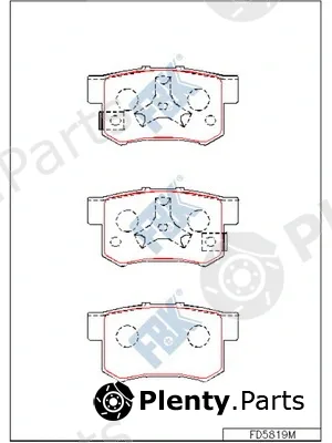 FBK FD5819M — Brake Pad Set, disc brake