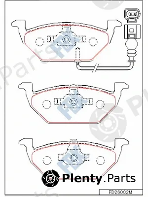 FBK FD26002M — Brake Pad Set, disc brake
