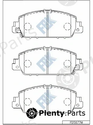 FBK FD5877M — Brake Pad Set, disc brake
