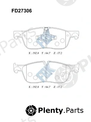 FBK FD27306 — Brake Pad Set, disc brake