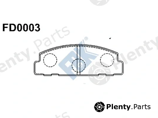 FBK FD0003 — Brake Pad Set, disc brake