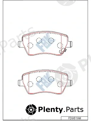 FBK FD9819M — Brake Pad Set, disc brake