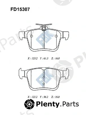 FBK FD15307 — Brake Pad Set, disc brake