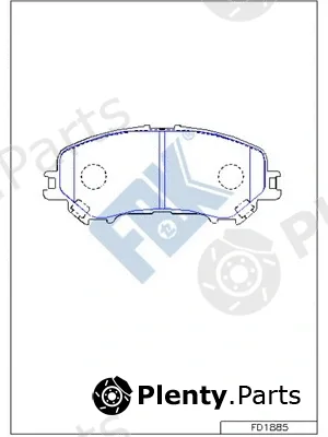 FBK FD1885 — Brake Pad Set, disc brake