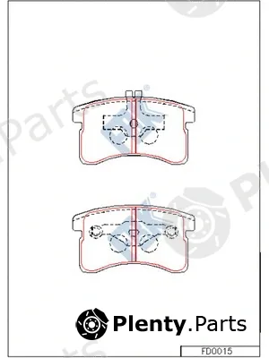 FBK FD0015 — Brake Pad Set, disc brake