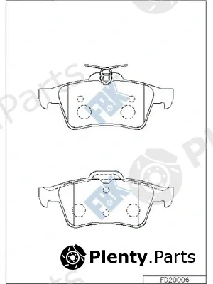FBK FD20006 — Brake Pad Set, disc brake