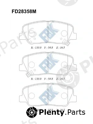 FBK FD28358M — Brake Pad Set, disc brake