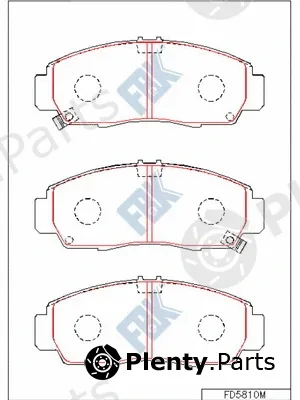 FBK FD5810M — Brake Pad Set, disc brake