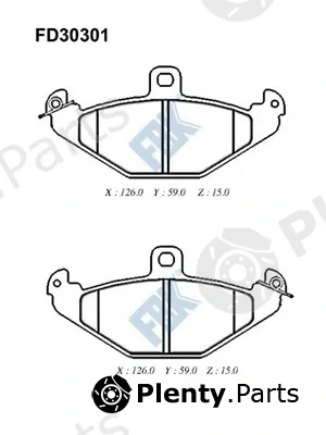 FBK FD30301 — Brake Pad Set, disc brake