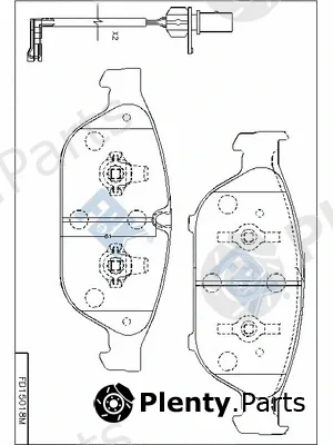 FBK FD15018M — Brake Pad Set, disc brake