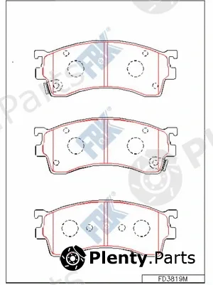 FBK FD3819M — Brake Pad Set, disc brake