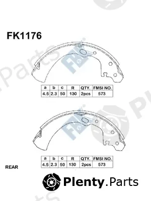 FBK FK1176 — Brake Shoe Set