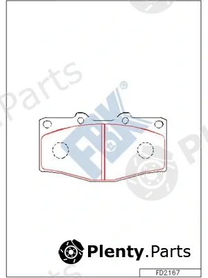 FBK FD2167 — Brake Pad Set, disc brake