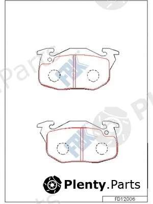 FBK FD12006 — Brake Pad Set, disc brake