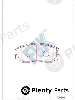 FBK FD0801 — Brake Pad Set, disc brake