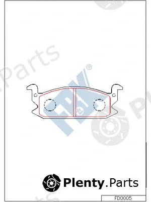 FBK FD0005 — Brake Pad Set, disc brake