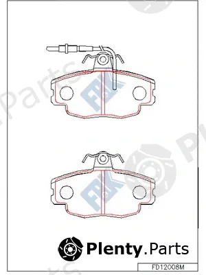 FBK FD12008M — Brake Pad Set, disc brake