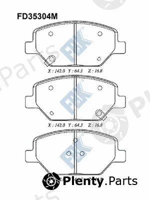 FBK FD35304M — Brake Pad Set, disc brake