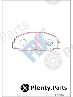 FBK FD0020 — Brake Pad Set, disc brake