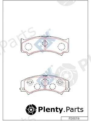 FBK FD0019 — Brake Pad Set, disc brake