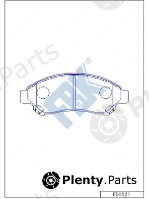 FBK FD0821 — Brake Pad Set, disc brake