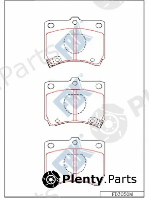 FBK FD3050M — Brake Pad Set, disc brake