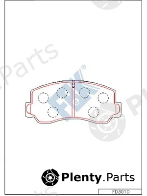 FBK FD3010 — Brake Pad Set, disc brake