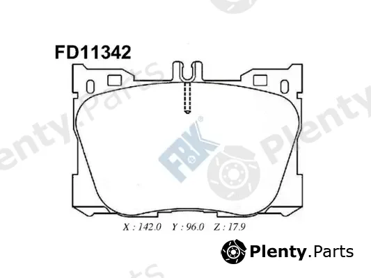 FBK FD11342 — Brake Pad Set, disc brake