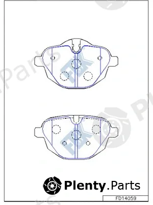 FBK FD14059 — Brake Pad Set, disc brake