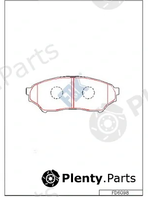 FBK FD6098 — Brake Pad Set, disc brake