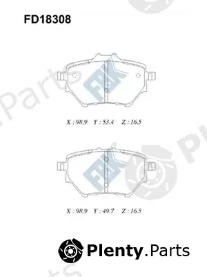 FBK FD18308 — Brake Pad Set, disc brake